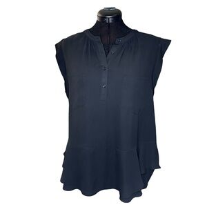 Mossimo | Ruffle Cap Sleeved Workwear Blouse